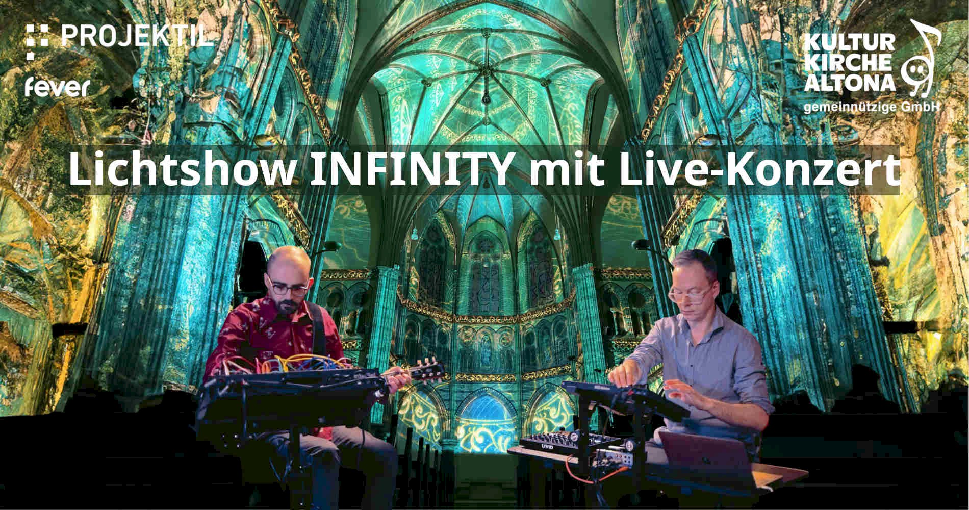 Lichtshow Infinity mit Live-Konzert | Hans-Kauffmann-Stiftung